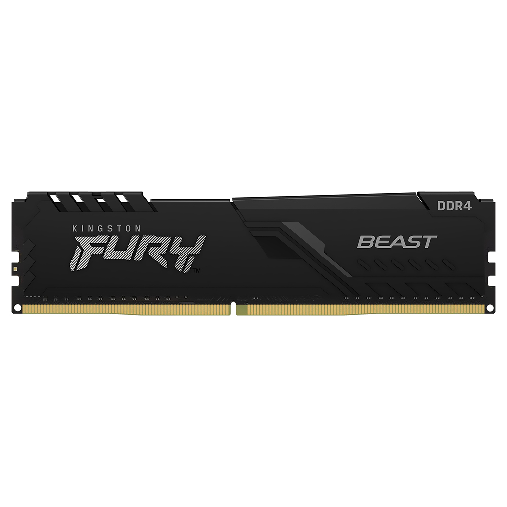 Memória RAM Kingston Fury Beast DDR4 16GB 3200MHz - Preto (KF432C16BB1/16) 