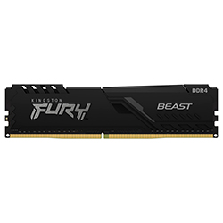 Memória RAM Kingston Fury Beast DDR4 4GB 3200MHz - Preto (KF432C16BB/4)