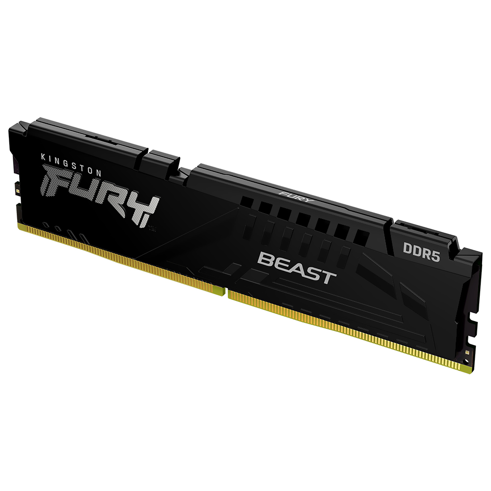 Memória RAM Kingston Fury Beast DDR5 16GB 4800MHz - Preto (KF548C38BB/16) 