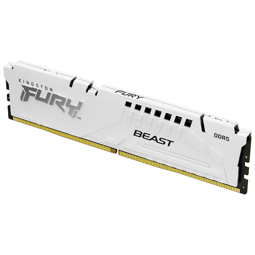 Memória RAM Kingston Fury Beast DDR5 16GB 6800MHz - Branco (KF568C34BW-16)
