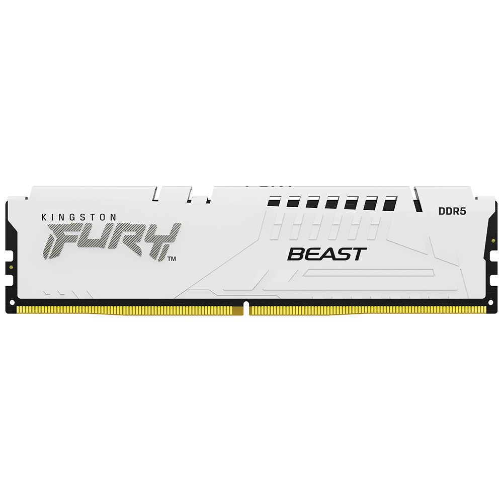 Memória RAM Kingston Fury Beast DDR5 16GB 6800MHz - Branco (KF568C34BW-16)