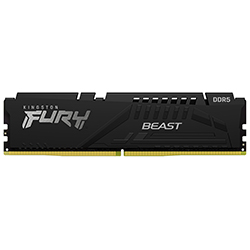 Memória RAM Kingston Fury Beast DDR5 32GB 6400MHz - Preto (KF564C32BBE-32)