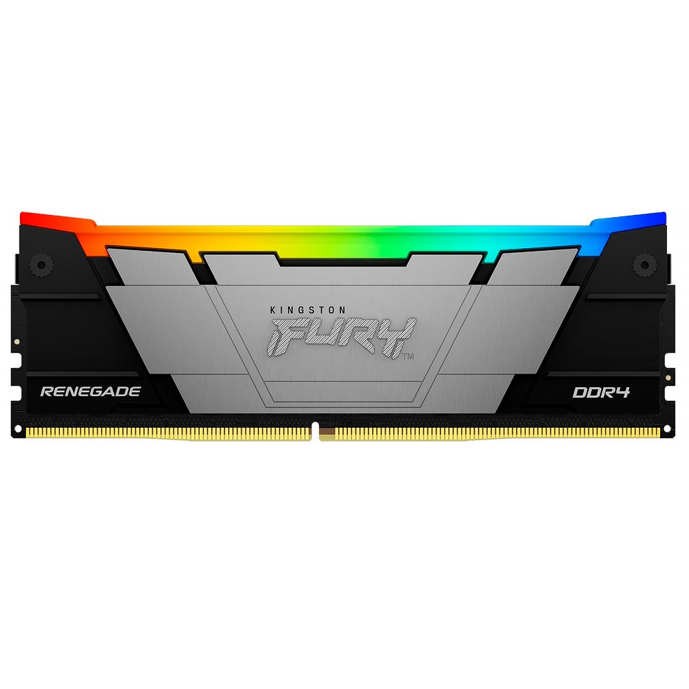 Memória RAM Kingston Fury Renegade DDR4 16GB 3600MHz RGB - Preto (KF436C16RB12A/16)