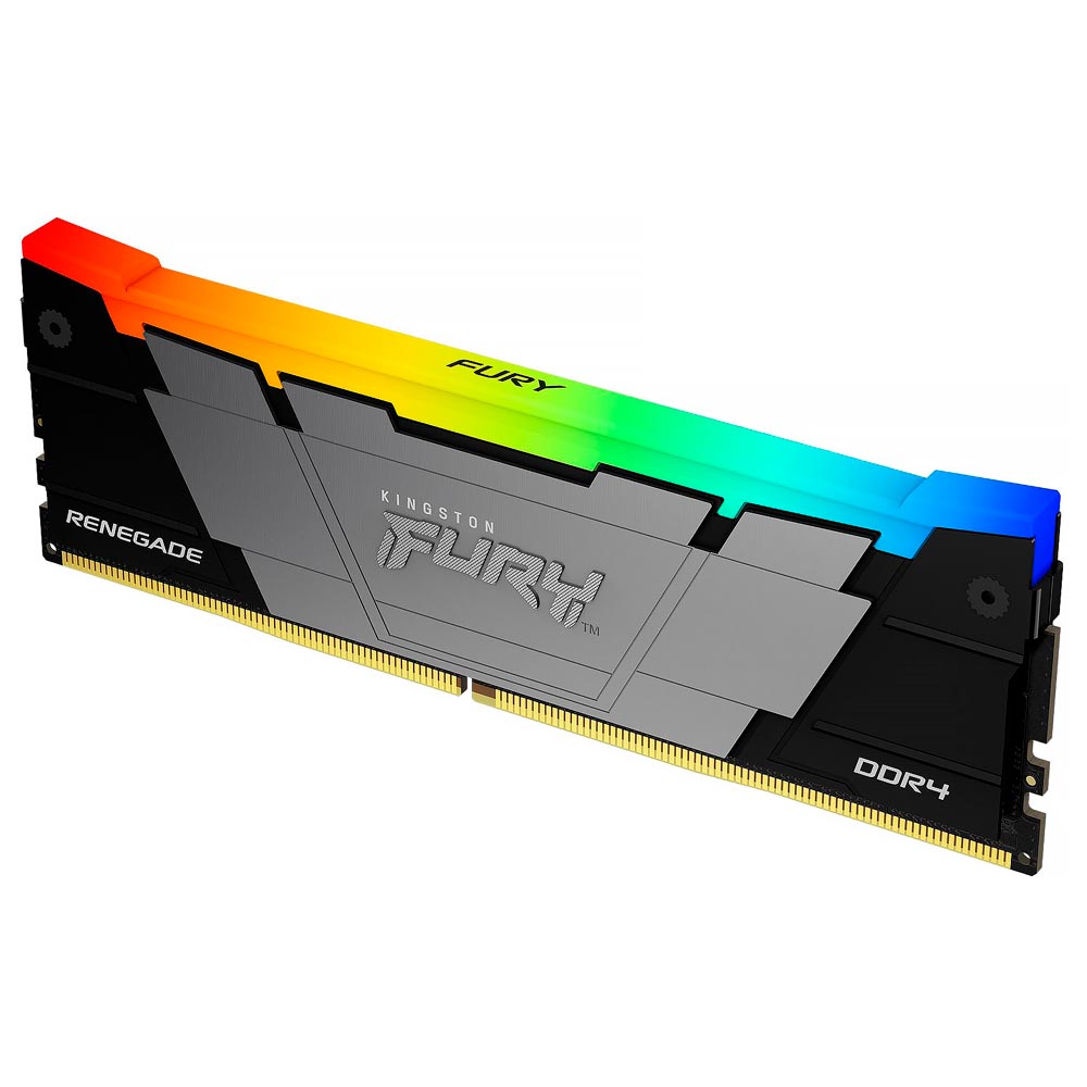 Memória RAM Kingston Fury Renegade DDR4 32GB 3200MHz RGB - Preto (KF432C16RB2A/32)