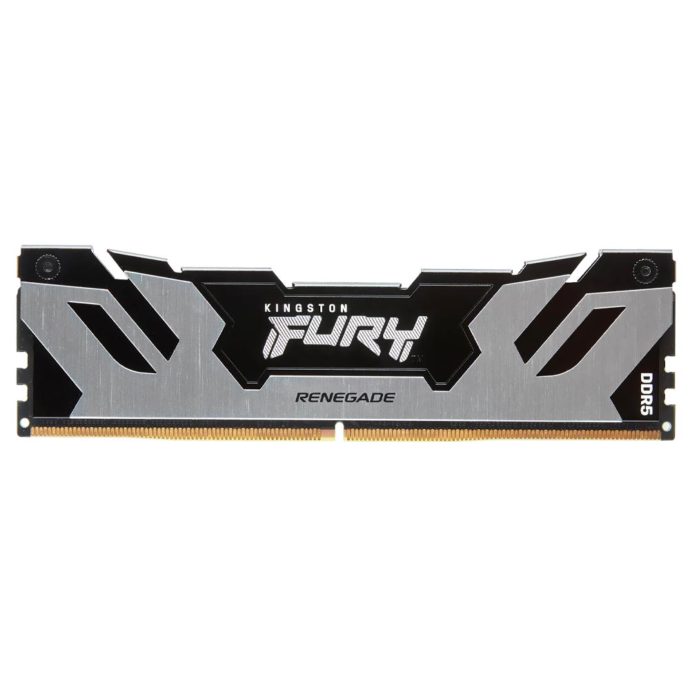 Memória RAM Kingston Fury Renegade DDR5 16GB 6400MHz - Prata / Preto (KF564C32RS-16)