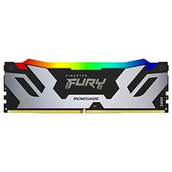 Memória RAM Kingston Fury Renegade DDR5 16GB 7600MHz RGB - Preto / Prata (KF576C38RSA-16)
