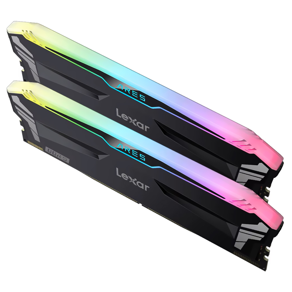 Memória RAM Lexar Ares DDR5 32GB (2x16GB) 6800MHz RGB - Preto (LD5U16G68C34LA-RGD)