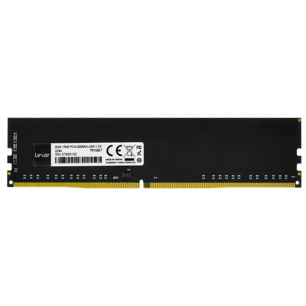 Memória RAM Lexar DDR4 8GB  3200MHz - Preto (LD4AU008G-B3200GSST)