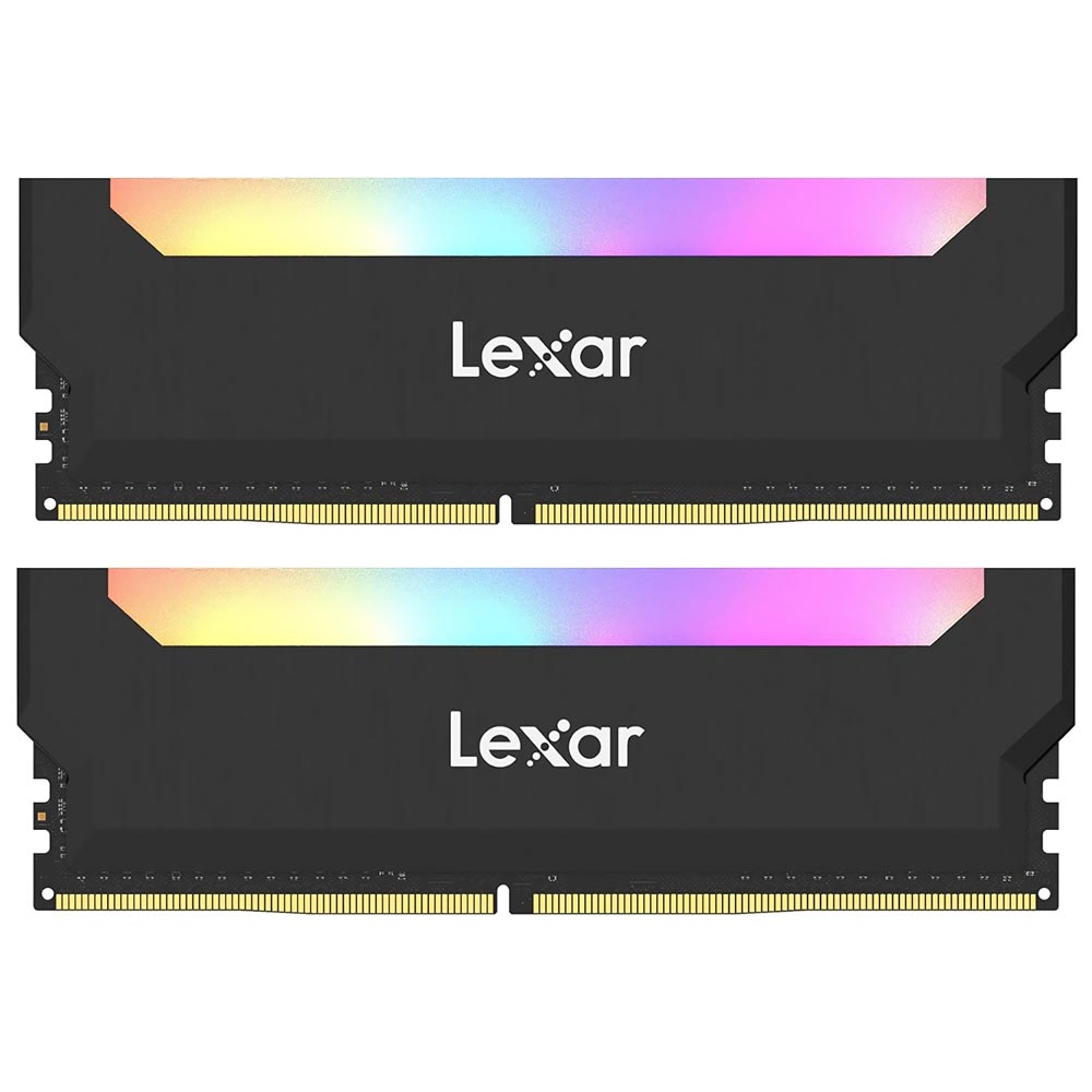 Memória RAM Lexar Hades DDR4 16GB (2x8GB) 3600MHz RGB - Preto (LD4BU008G-R3600UDLH)