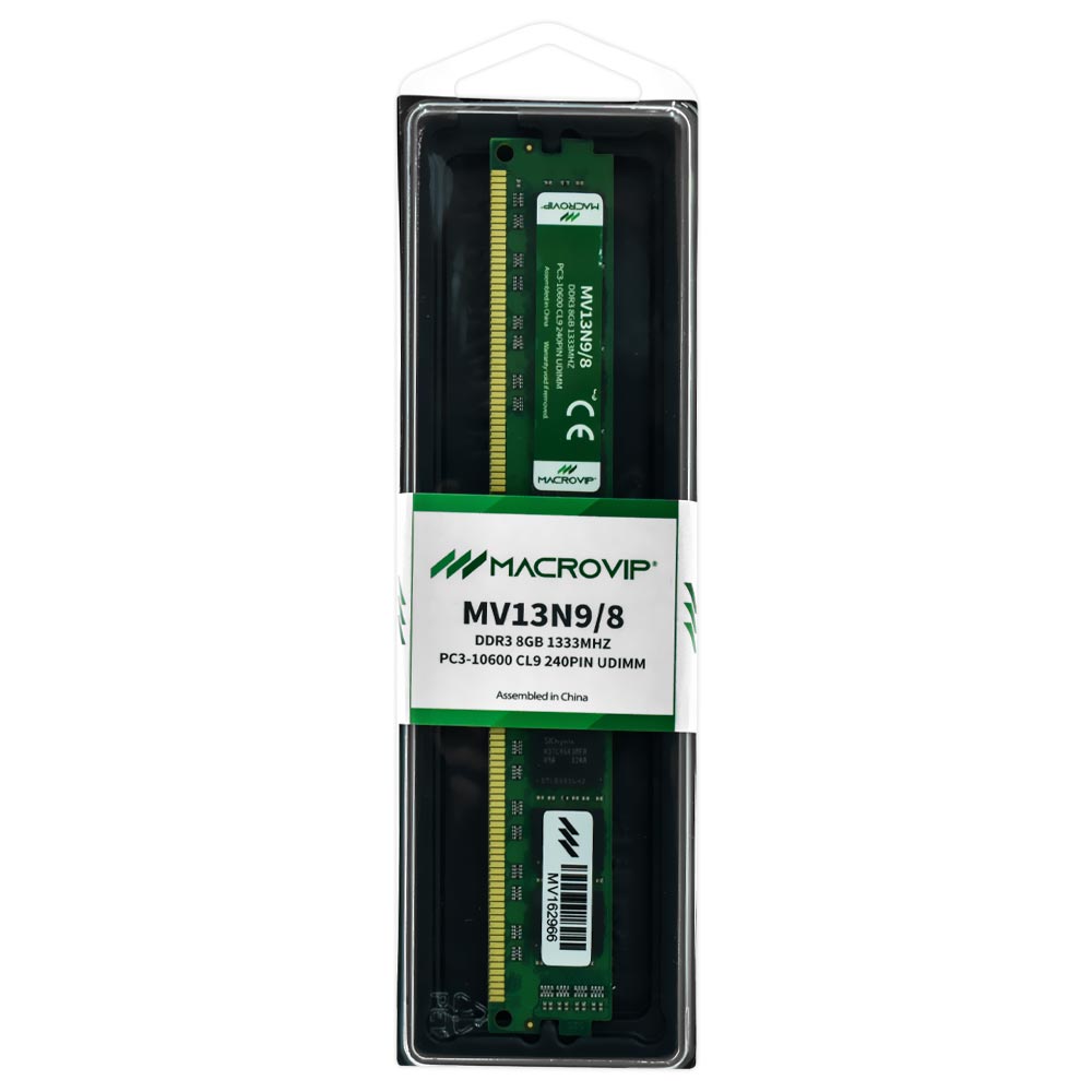 Memória RAM Macrovip DDR3 8GB 1333MHz - MV13N9/8