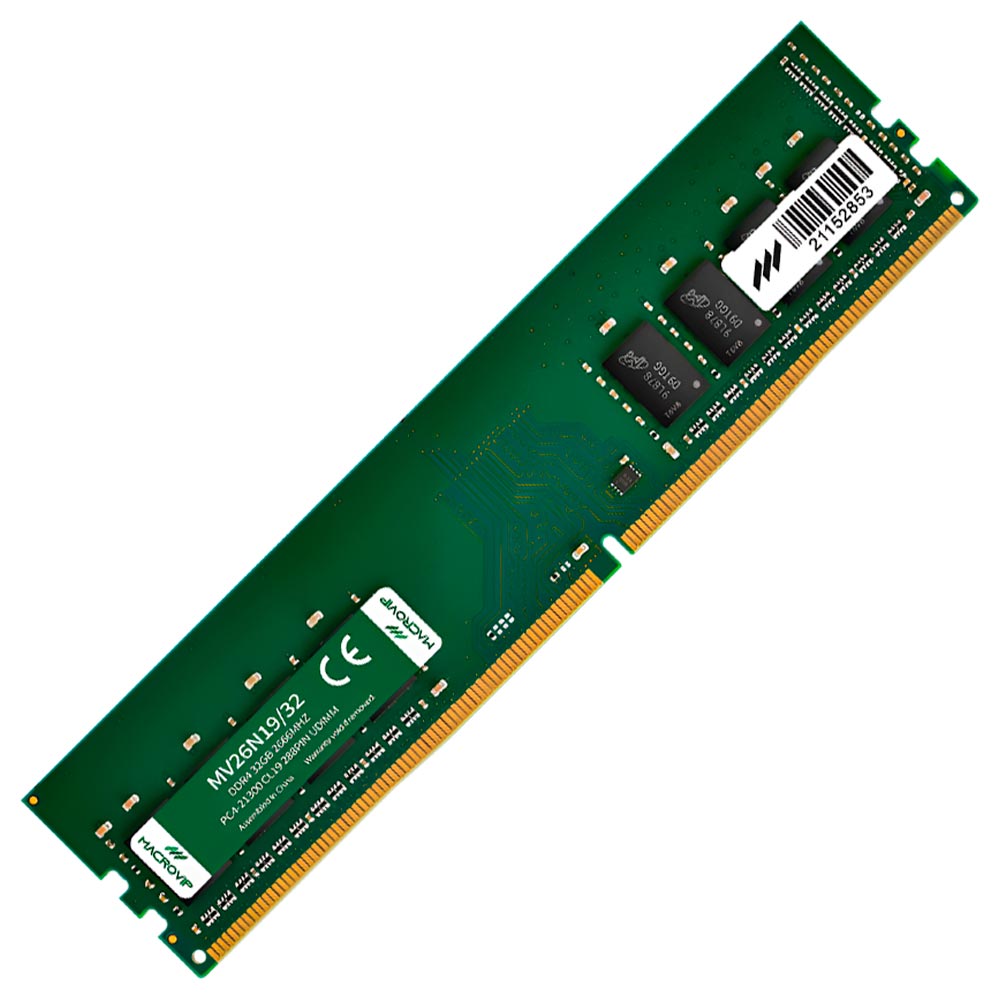 Memória RAM Macrovip DDR4 32GB 2666MHz - MV26N19/32