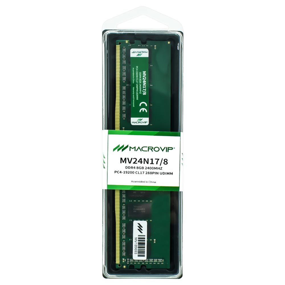 Memória RAM Macrovip DDR4 8GB 2400MHz - MV24N17/8