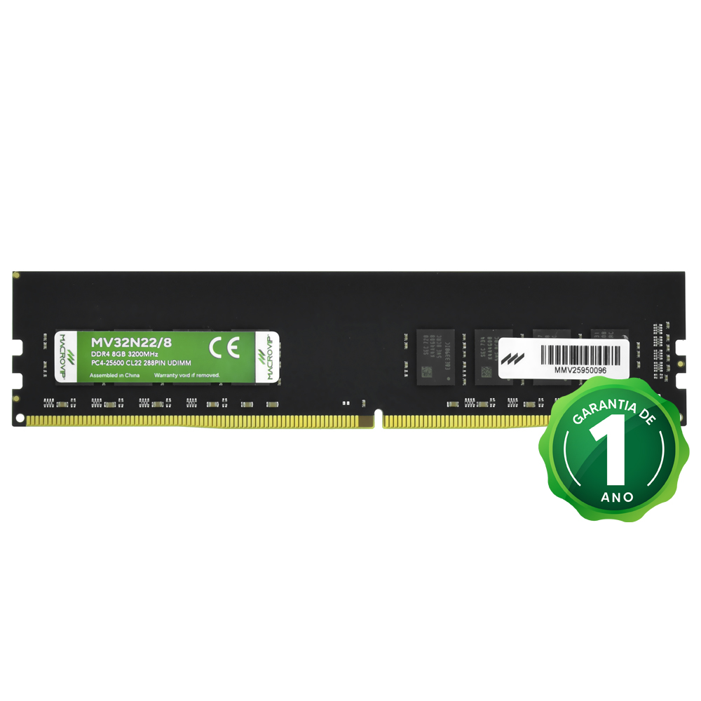 Memória RAM Macrovip DDR4 8GB 3200MHz - MV32N22/8