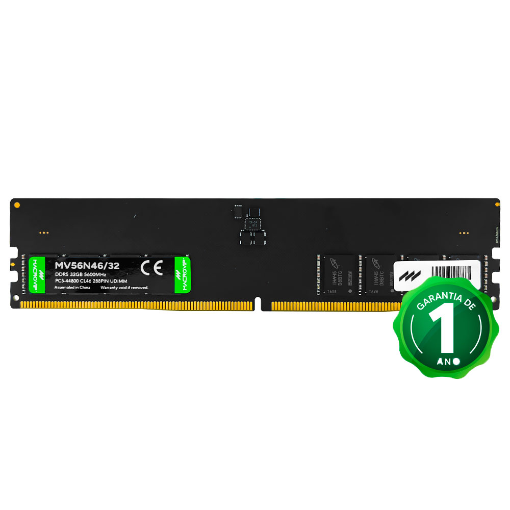 Memória RAM Macrovip DDR5 32GB 5600MHz - MV56N46/32