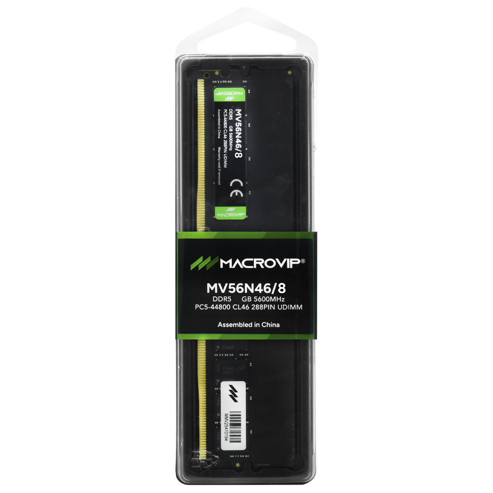 Memória RAM Macrovip DDR5 8GB 5600MHz - MV56N46/8