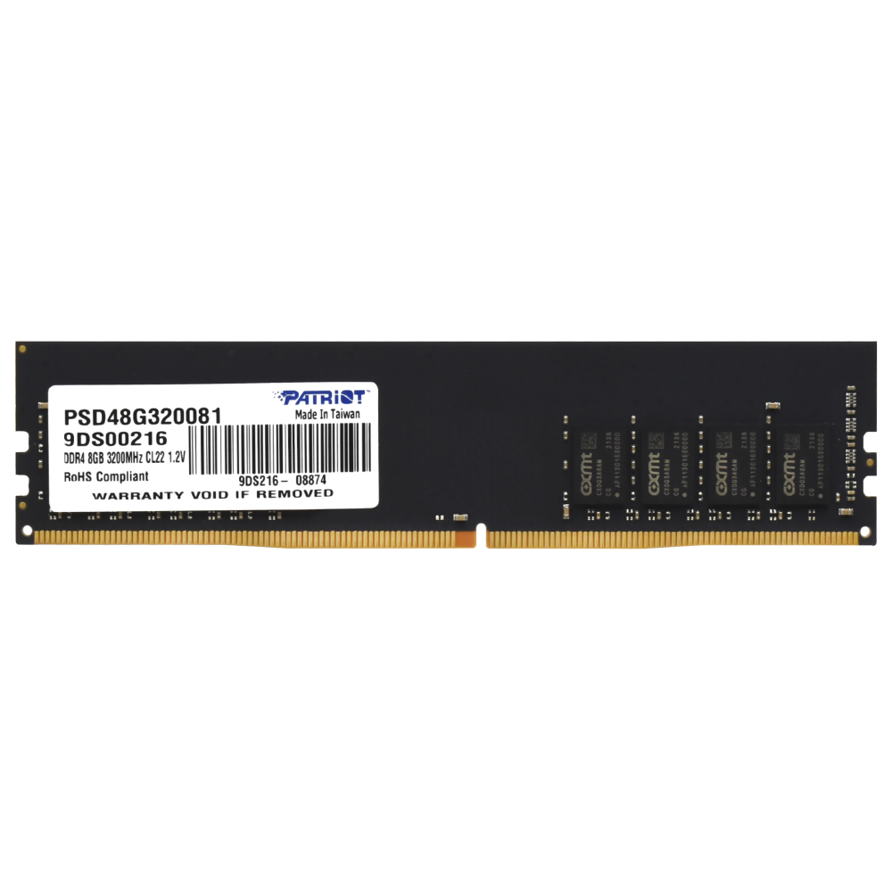 Memória RAM Patriot Signature DDR4 8GB 3200MHz - PSD48G320081