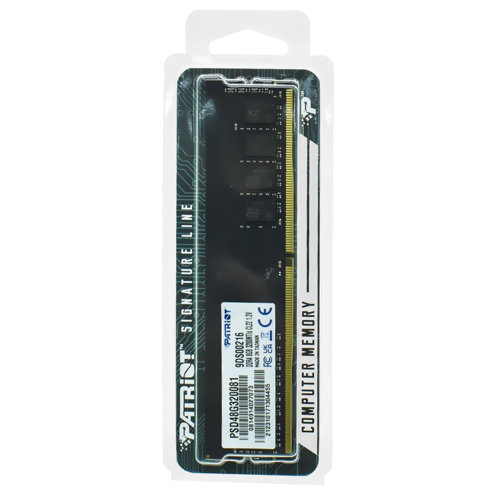 Memória RAM Patriot Signature DDR4 8GB 3200MHz - PSD48G320081