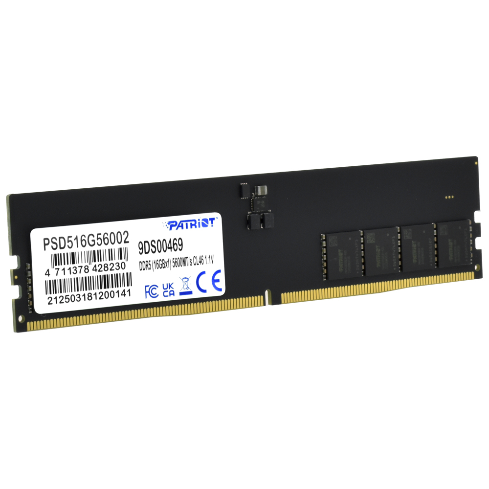 Memória RAM Patriot Signature Line DDR5 16GB 5600MHz - Preto (PSD516G56002)