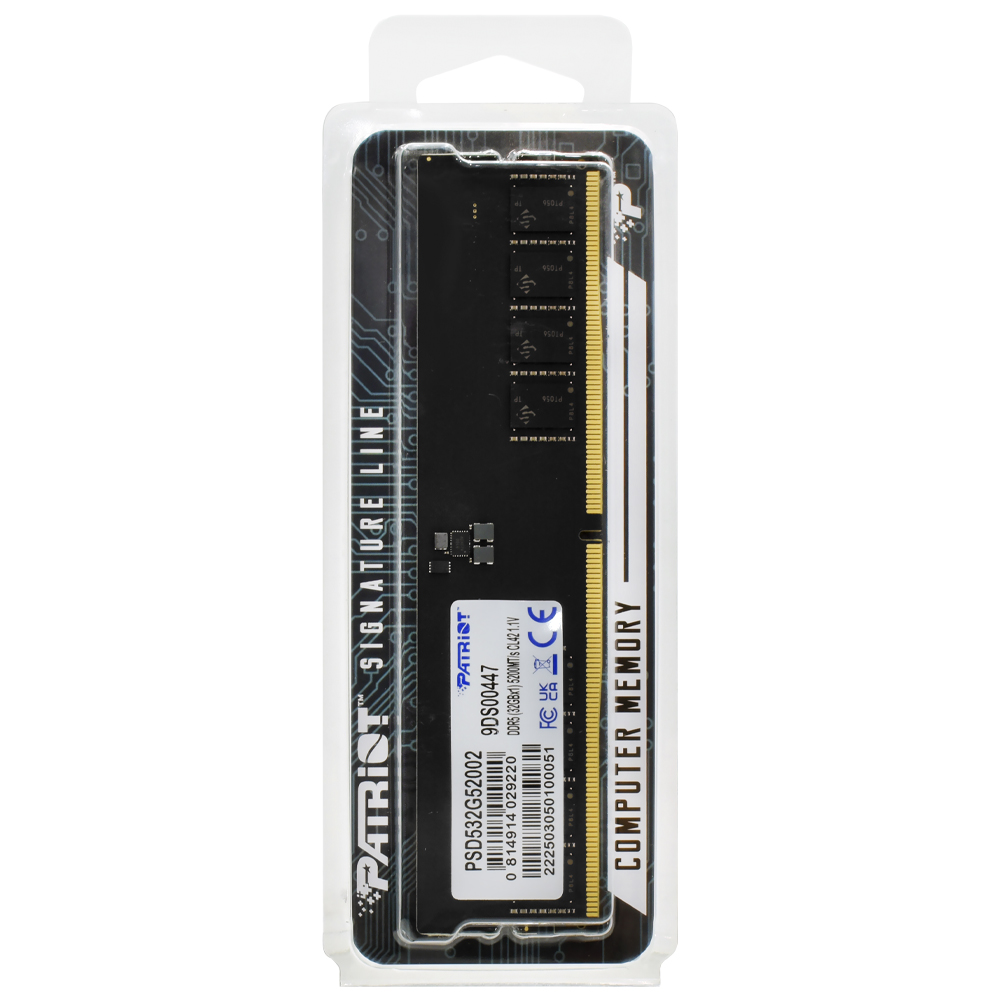 Memória RAM Patriot Signature Line DDR5 32GB 5200MHz - Preto (PSD532G52002)