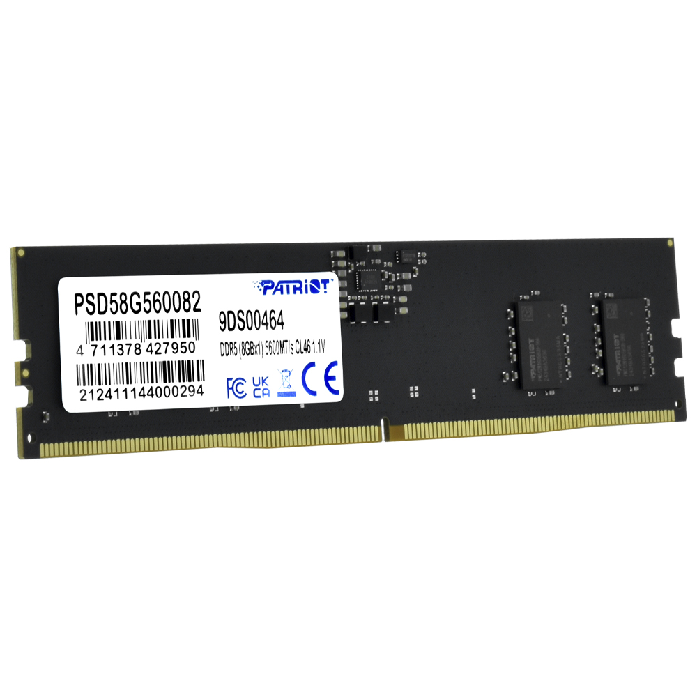 Memória RAM Patriot Signature Line DDR5 8GB 5600MHz - Preto (PSD58G560082)