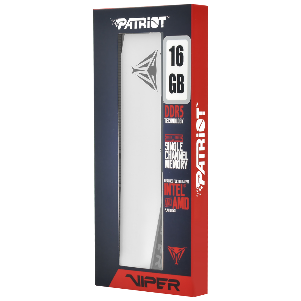 Memória RAM Patriot Viper Elite 5 DDR5 16GB 6000MHz - Branco (VEB516G6030W)
