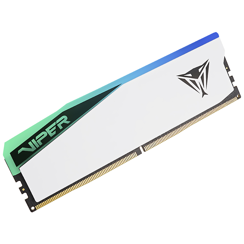 Memória RAM Patriot Viper Elite 5 DDR5 16GB 6000MHz RGB - Branco (PVER516G60C42W)