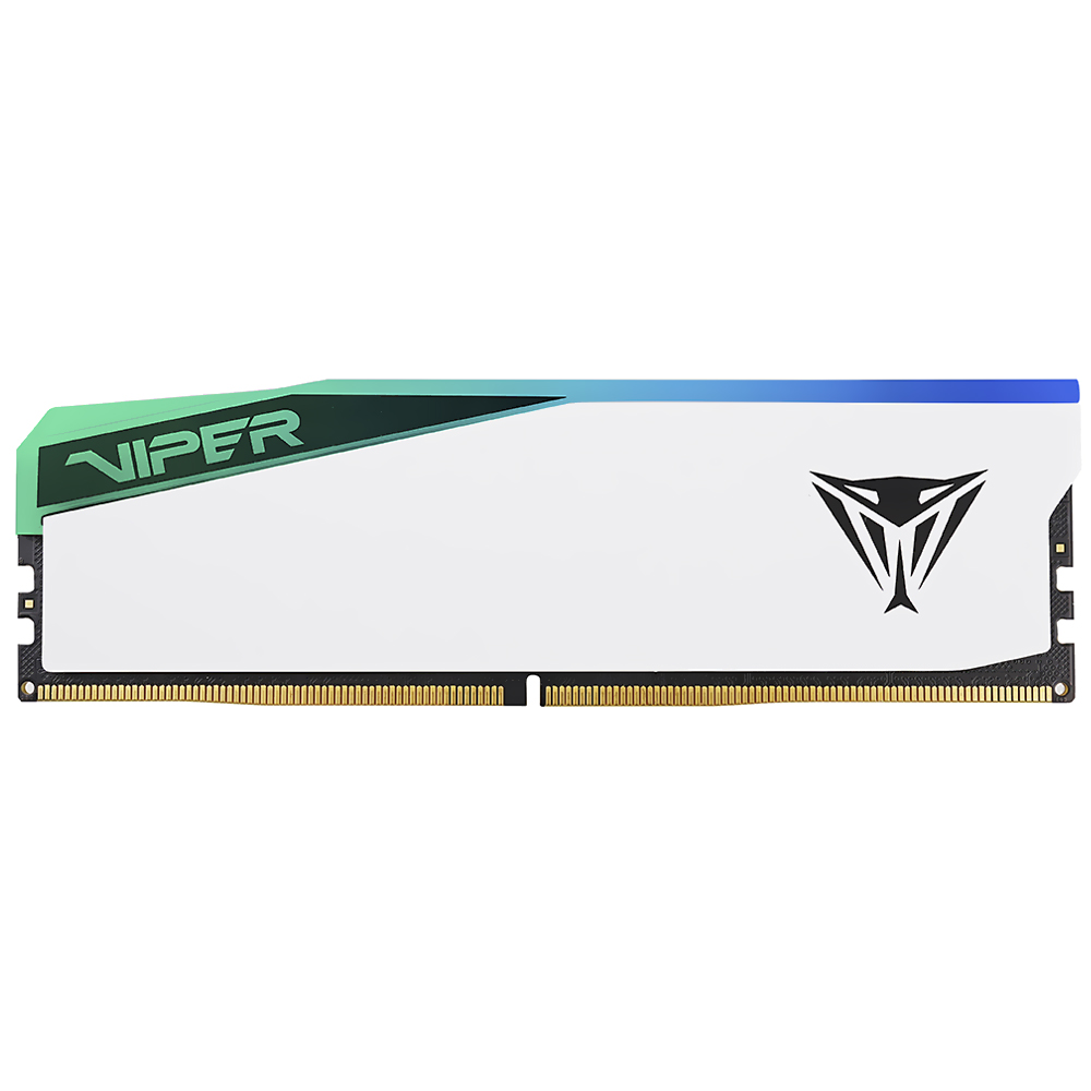 Memória RAM Patriot Viper Elite 5 DDR5 16GB 6000MHz RGB - Branco (PVER516G60C42W)