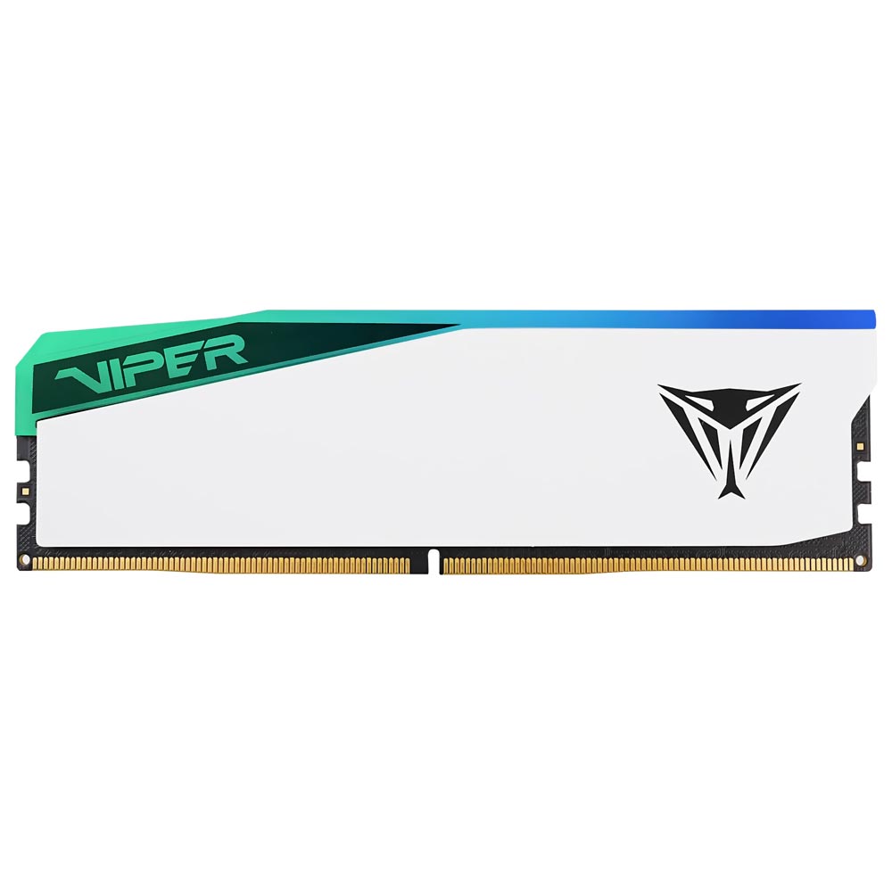Memória RAM Patriot Viper Elite 5 DDR5 32GB 6000MHz RGB - Branco (PVER532G60C42W)