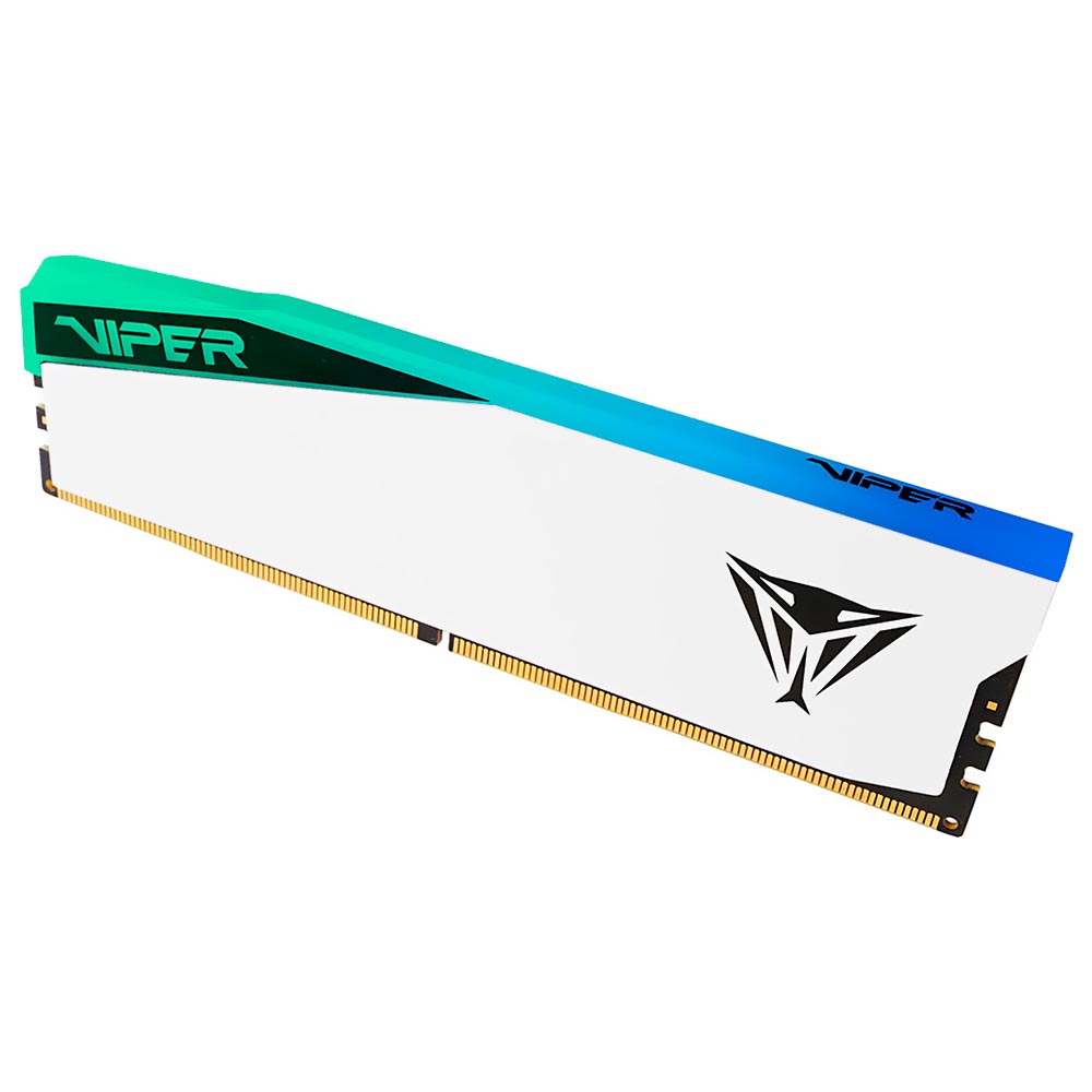 Memória RAM Patriot Viper Elite 5 DDR5 32GB 6000MHz RGB - Branco (PVER532G60C42W)