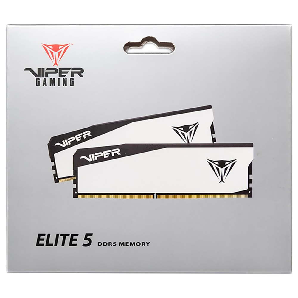 Memória RAM Patriot Viper Elite 5 DDR5 64GB (2x32GB) 6000MHz - Branco (VEB564G6030KW)