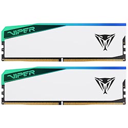 Memória RAM Patriot Viper Elite 5 DDR5 96GB (2x48GB) 6000MHz RGB - Branco (PVER596G60C42KW)