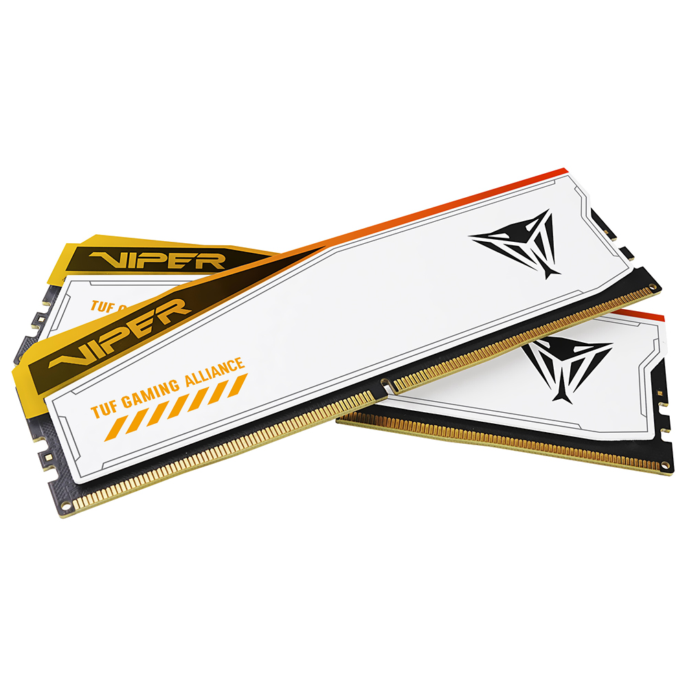 Memória RAM Patriot Viper Elite 5 TUF Gaming Alliance DDR5 32GB (2x16GB) 6000MHz RGB - Branco (PVER532G60C36KT)