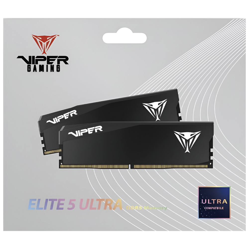 Memória RAM Patriot Viper Elite 5 Ultra DDR5 32GB (2x16GB) 6400MHz - Preto (VEU532G6432K)