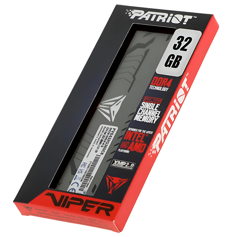 Memória RAM Patriot Viper Steel DDR4 32GB 3600MHz - Cinza