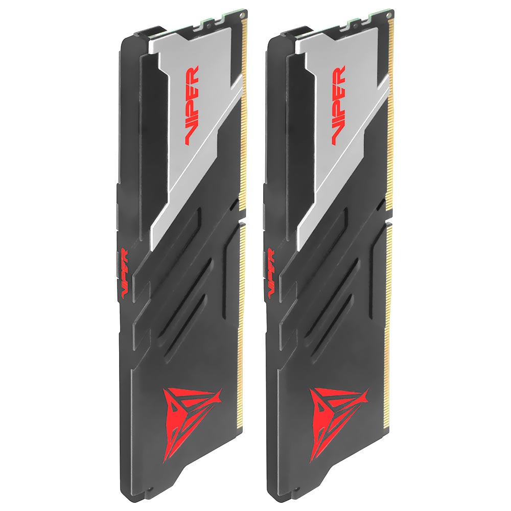 Memória RAM Patriot Viper Venom DDR5 64GB (2x32GB) 6400MHz - Preto / Prata (PVV564G640C32K)