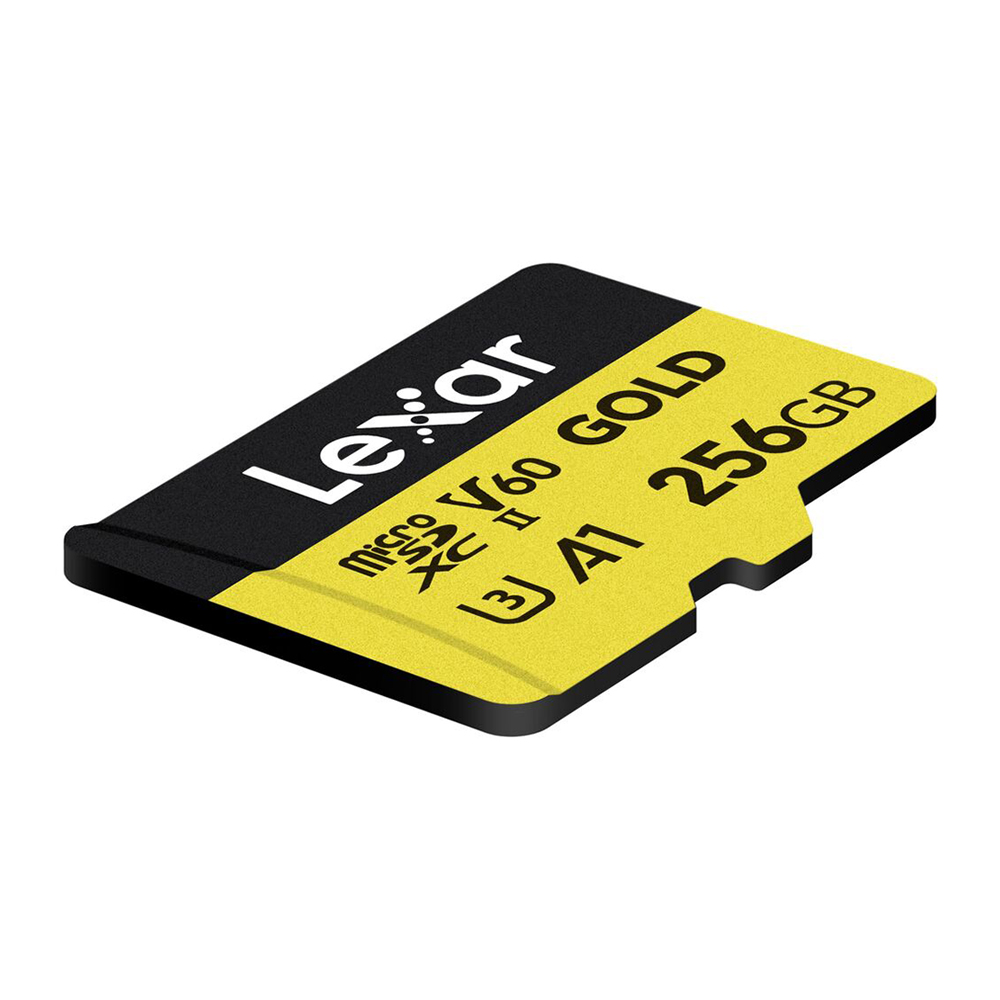 Cartão de Memória Lexar Professional Gold U3 V60 256GB 4K UHD A1 - LMSGOLD256G-BNNNG