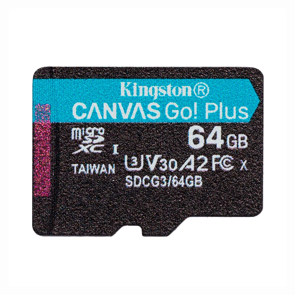 Cartão de Memória Micro SD Kingston Canvas GO Plus 64GB