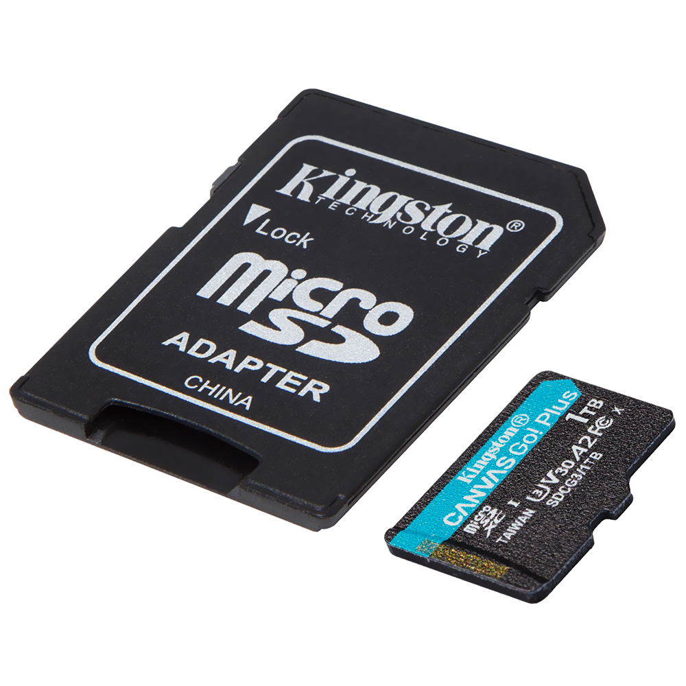 Cartão de Memória Micro SD Kingston Canvas Go Plus U3 C10 V30 A2 1TB - SDCG3/1TB