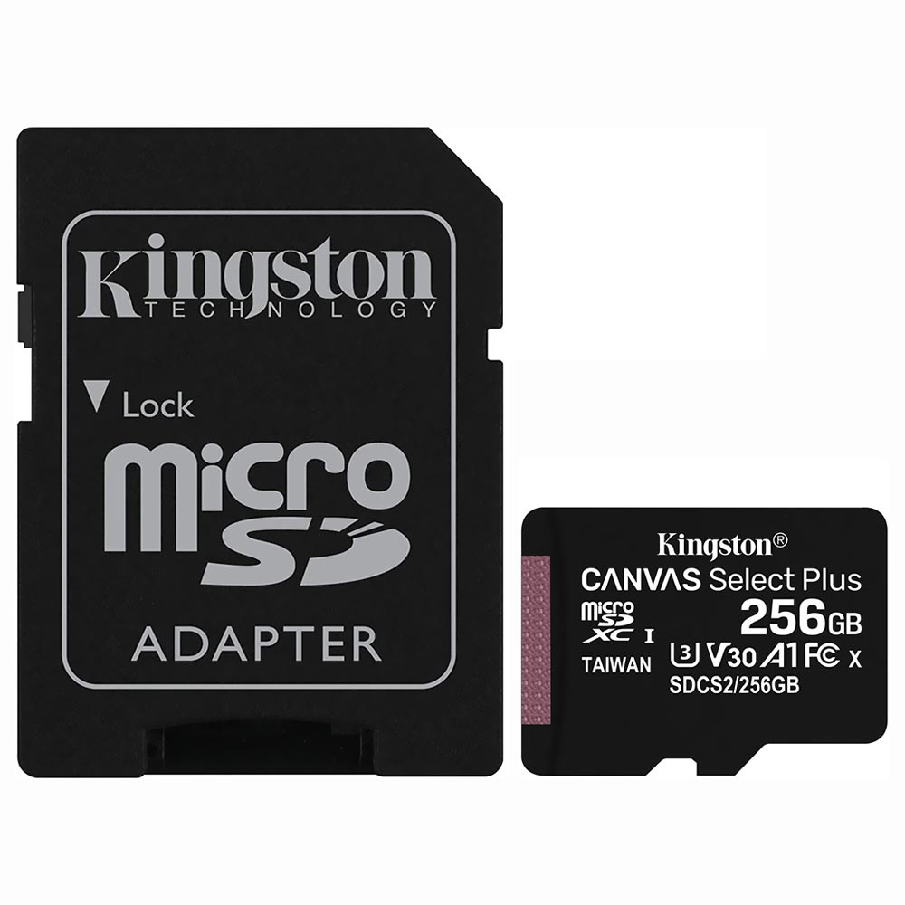 Cartão de Memória Micro SD Kingston Canvas Select Plus 256GB 