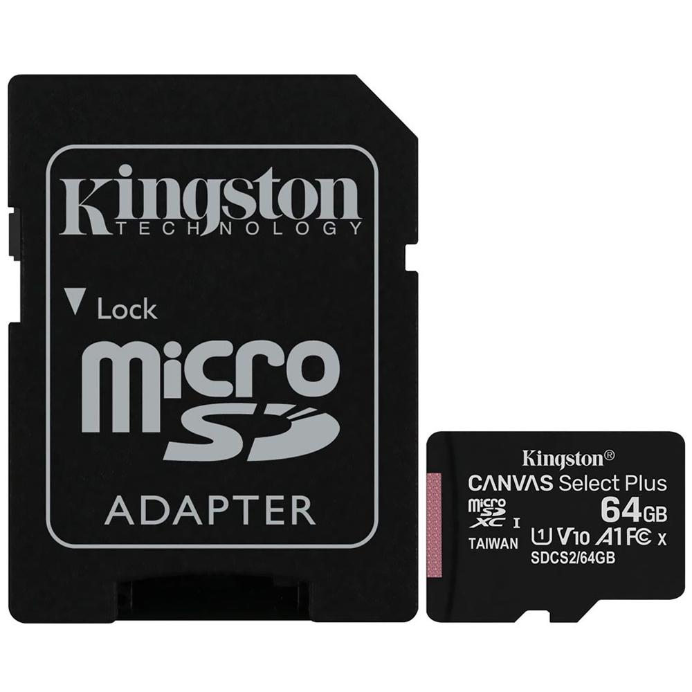 Cartão de Memória Micro SD Kingston Canvas Select Plus 64GB 