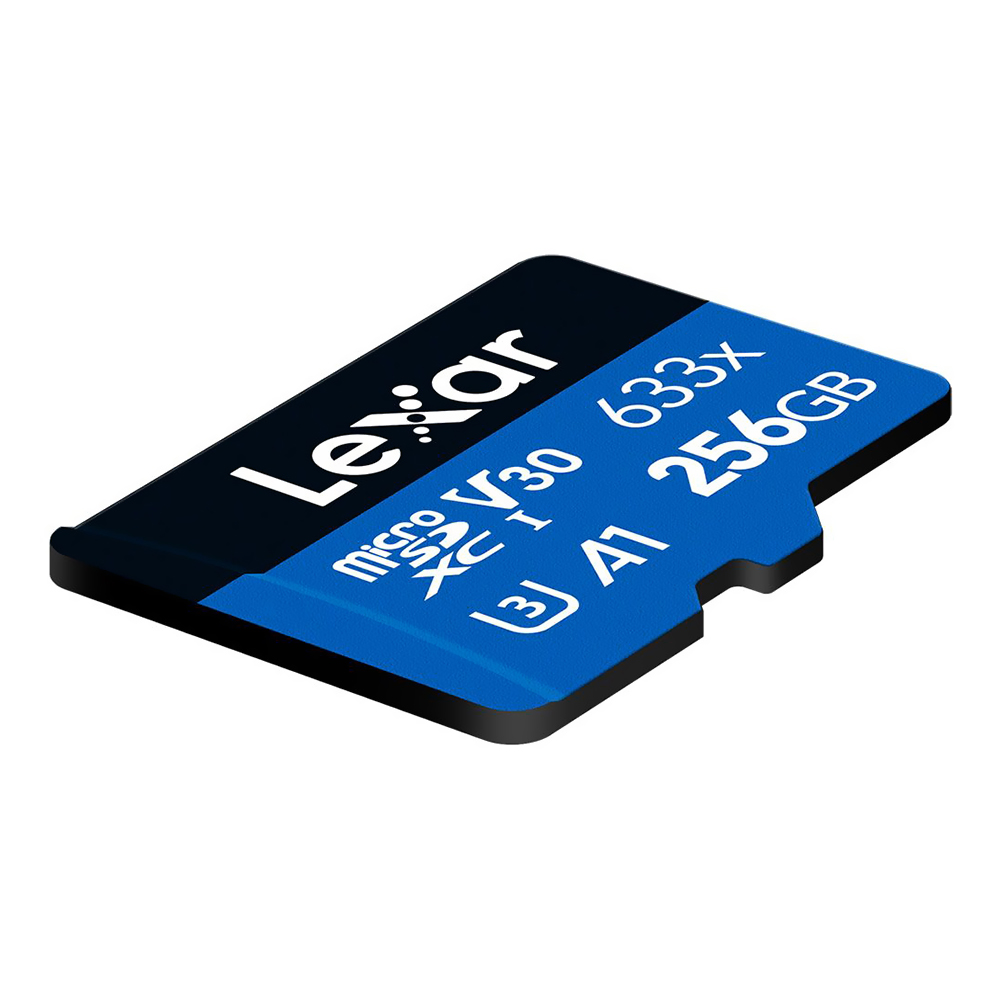 Cartão de Memória Micro SD Lexar 256GB A1 C10 V30 4K UHD - LSDMI256GBBNL633A