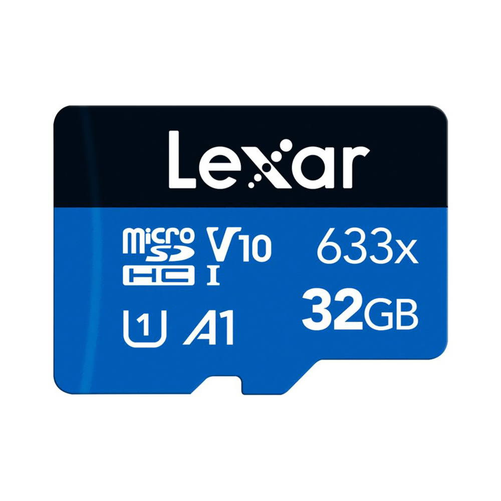 Cartão de Memória Micro SD Lexar 32GB A1 C10 V30 4K UHD - LSDMI32GBBNL633A