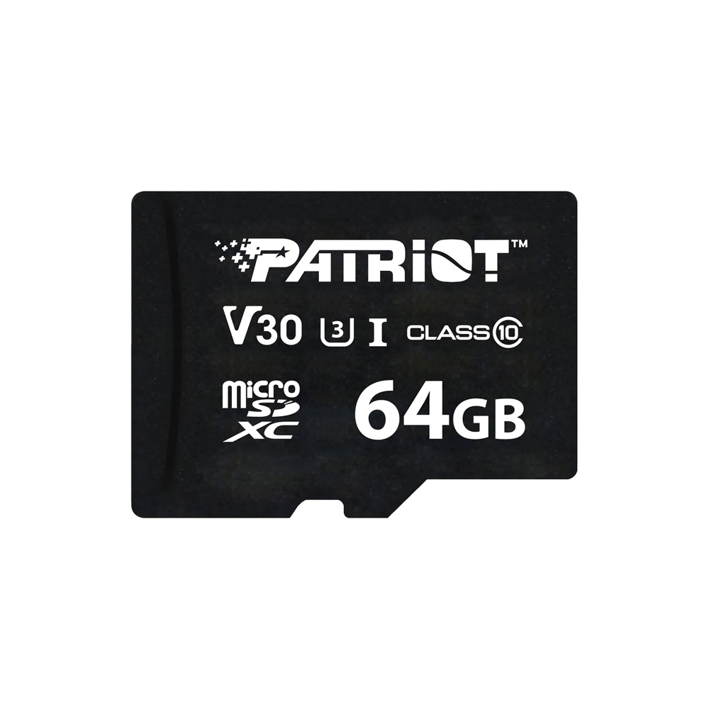 Cartão de Memória Micro SD Patriot LX Series C 10 U3 V30 4K 64GB - PSF64GVX31MCX
