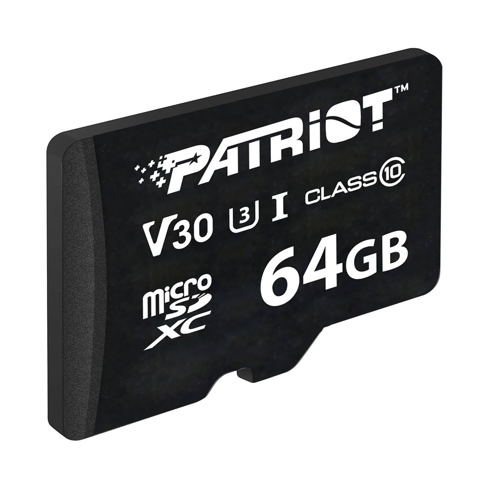 Cartão de Memória Micro SD Patriot LX Series C 10 U3 V30 4K 64GB - PSF64GVX31MCX