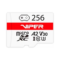 Cartão de Memória Micro SD Patriot Viper C10 U3 V30 4K 256GB - PV256GGM32MCX