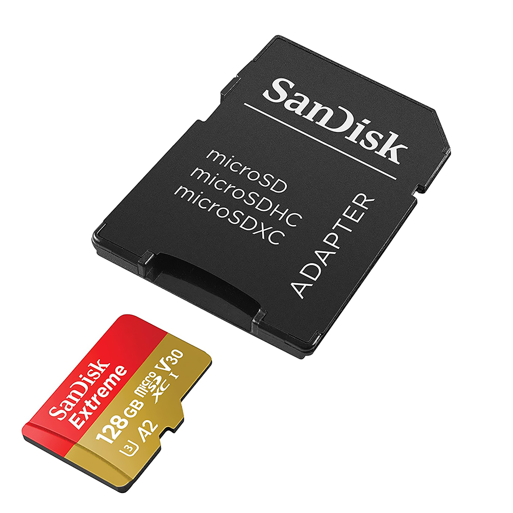 Cartão de Memória Micro SD SanDisk Extreme 128GB 4K - SDSQXA1-128G-GN6MA