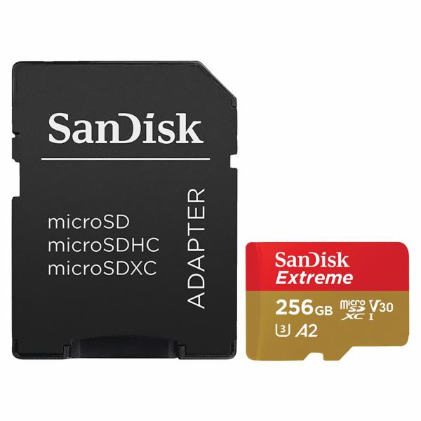 Cartão de Memória Micro SD SanDisk Extreme 256GB  4K