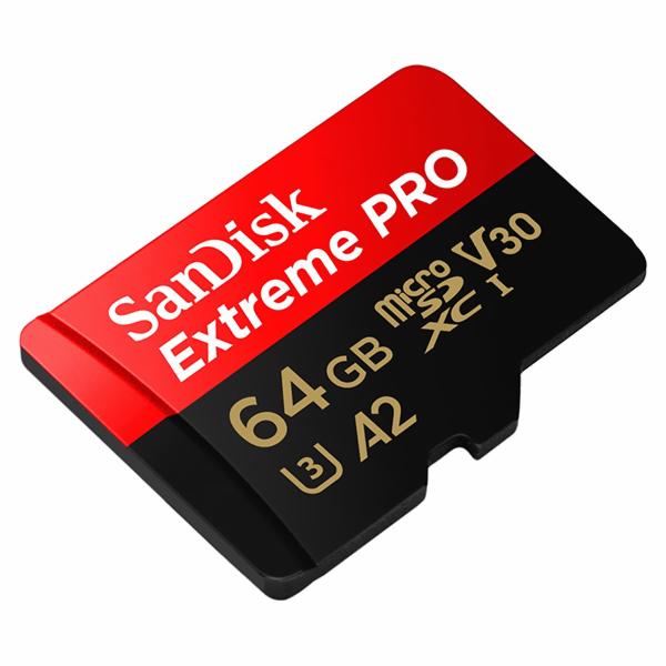 Cartão de Memória Micro SD SanDisk Extreme Pro U3 64GB 4K - SDSQXCY-064G-GN6MA