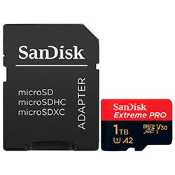 Cartão de Memória Micro SD Sandisk Extreme Pro U3 V30 1TB 4K UHD - SDSQXCD-1T00-GN6MA