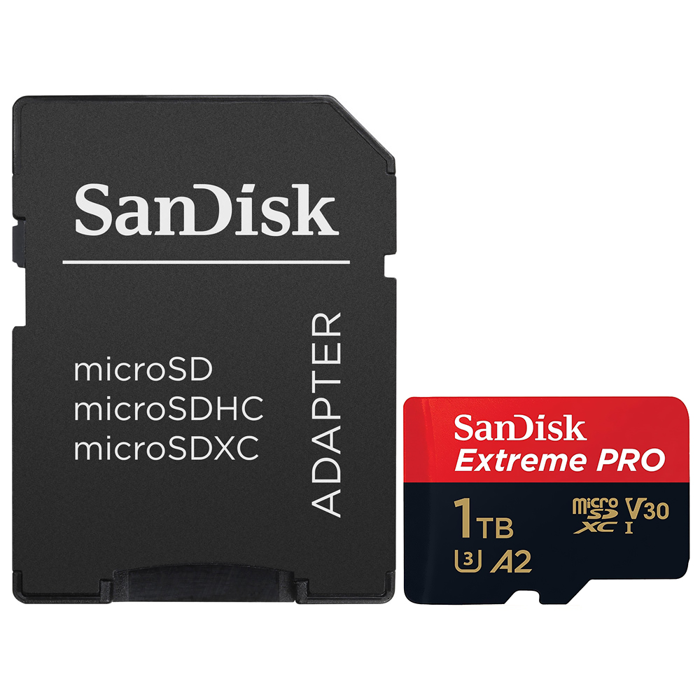 Cartão de Memória Micro SD Sandisk Extreme Pro U3 V30 1TB 4K UHD - SDSQXCD-1T00-GN6MA
